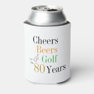 80. Geburtstag Cheers Beers Golf Party Dosenkühler