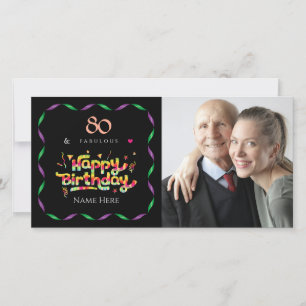 80. Geburtstag für Jemand Fabelous Custom Foto