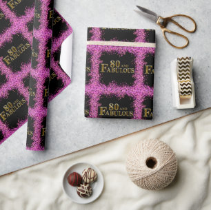 80. Geburtstag  Geschenkpapier