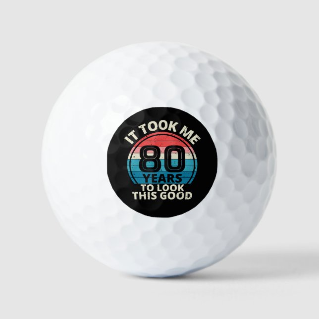 80. Geburtstag Golfball (Vorderseite)