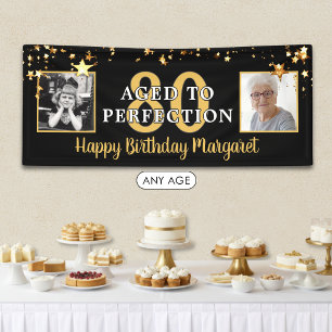 80. Geburtstag im Alter von bis zu 10 Jahren Banner
