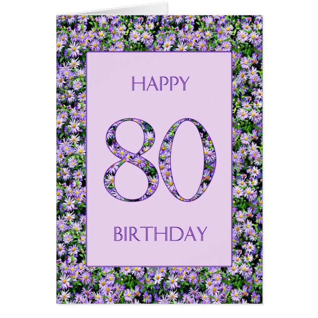 80. Geburtstag Lila Daisies (Vorne)
