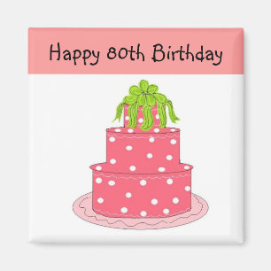 80. Geburtstag Magnet