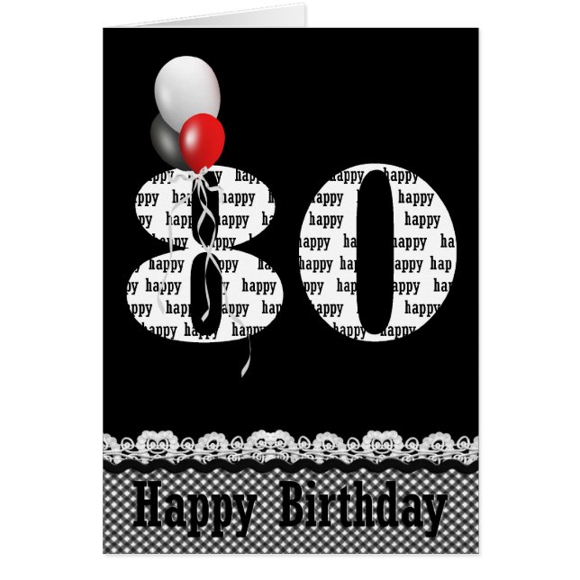 80. Geburtstag mit Ballon-Bouquet (Vorne)