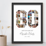 80. Geburtstag Nummer 80 Custom Foto Collage Poster<br><div class="desc">Feiern Sie den 80. Geburtstag mit diesem personalisierten 80 Foto Collage Poster. Dieses individuell gestaltbare Geschenk eignet sich auch für Hochzeitsfeiern. Es ist eine großartige Möglichkeit, wertvolle Erinnerungen aus Ihrer Hochzeit und Ihrem verheirateten Leben zu zeigen. Das Poster enthält eine Collage von Fotos, die diese besonderen Momente erfassen, und kann...</div>