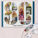 80. Geburtstag Nummer 80 Custom Foto Collage Puzzle<br><div class="desc">Erstellen Sie Ihr eigenes Foto-Puzzle für ein einzigartiges 80. Geburtstagsgeschenk. Mit 16 Fotos kann das Foto-Puzzle mit einem Namen und Geburtsdatum weiter personalisiert werden. Die Zahl 80 Foto-Collage hat eine Vielzahl von Landschafts-, Quadrat- und Portrait-Fotos, die Ihnen viel Flexibilität bei der Platzierung Ihrer Lieblingsfotos geben. Foto-Rätsel machen Spaß und Sie...</div>