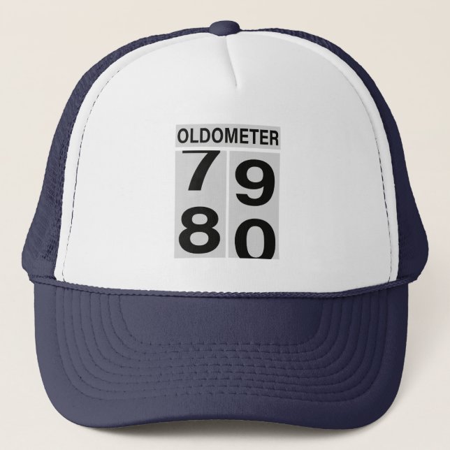80. Geburtstag Oldometer Truckerkappe (Vorderseite)