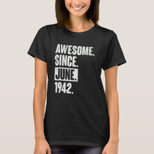 80. Geburtstag Phantastisch seit Juni 1944 T-Shirt