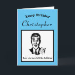 80. Geburtstag Retro Cartoon Funny Personalisiert Karte<br><div class="desc">Glücklich Geburtstag und Spaß mit dieser Vintagen Retro-Geburtstagskarte. Einfache Anpassung mit der bereitgestellten Vorlage.</div>