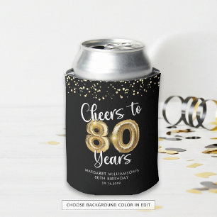 80. Geburtstag Schreit auf 80 Jahre Schwarzes Gold Dosenkühler