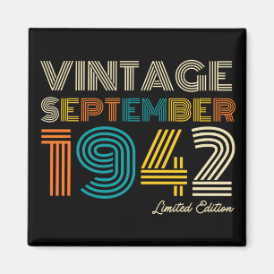 80. Geburtstag Vintag September 1942 Limited Edtn. Magnet