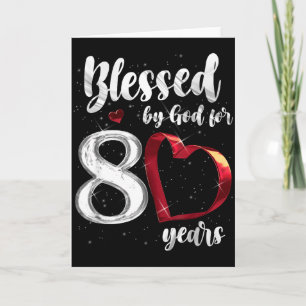 80. Geburtstag Von Gott Gesegnet Für 80 Jahre Gebu Karte