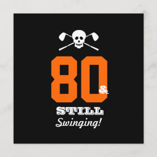 80. Geburtstags-Party-Golf - noch schwingend! Einladung