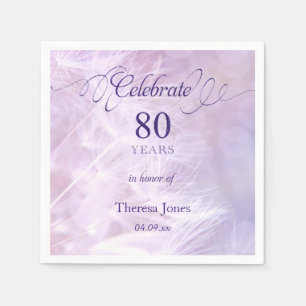 80. Geburtstags-Party-Standardcocktail-Serviette Serviette