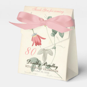 80. Geburtstags-Passionsblumen-Gewohnheit danken Geschenkschachtel