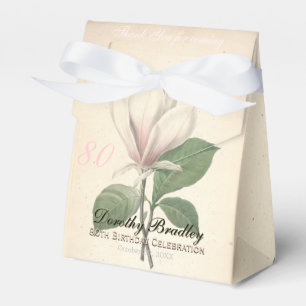 80. Geburtstags-Vintage Magnolie danken Ihnen, Geschenkschachtel