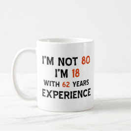 80. Geburtstagsdesigns Tasse