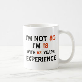 80. Geburtstagsdesigns Tasse