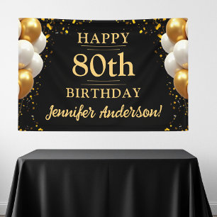 80. Geburtstagsfeier für Schwarze und Gold Banner
