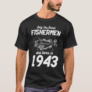 80. Geburtstagsfischerei 80 Jahre alter Fischer 19 T-Shirt