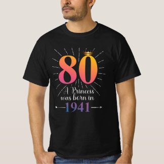 80. Geburtstagsgeschenk 80 Jahre T-Shirt