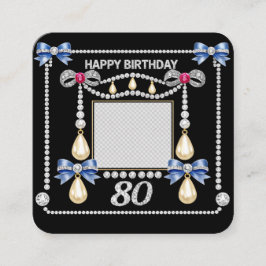80. Geburtstagskarte Tudor-Royalität inspiriert Di Begleitkarte