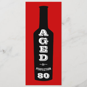 80. Geburtstagsparty Einladung im Alter zur Perfek