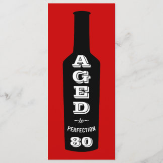 80. Geburtstagsparty Einladung im Alter zur Perfek