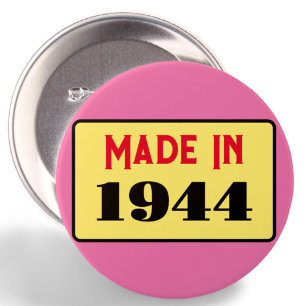 80. Geburtstagsparty geboren 1944 80 Button