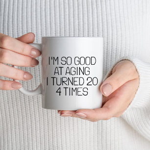 80. Geburtstagsparty Geschenk 80 Jahre alt Persona Tasse