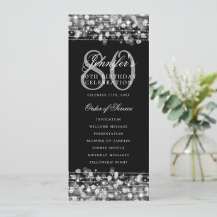 80. Geburtstagsprogramm Silver Menu+Vielen Dank Einladung
