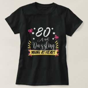 80 Glänzender Geburtstag T-Shirt
