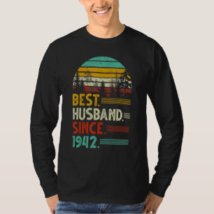 80. Hochzeit Jubiläum Funny Best Husband Seit T-Shirt