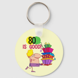 80 ist Gute Geburtstagsgeschenke und Geschenke Schlüsselanhänger