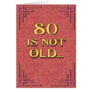 80 ist nicht alt
