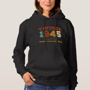 80 Jahre alt 1945 Retro Phantastisches 80. Geburts Hoodie
