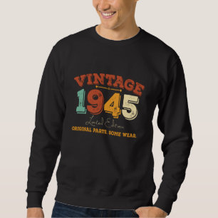 80 Jahre alt 1945 Retro Phantastisches 80. Geburts Sweatshirt