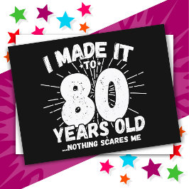 80 Jahre alt Sarcastic Meme Funny 80. Geburtstag Postkarte