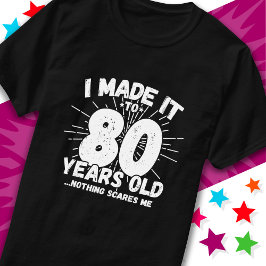 80 Jahre alt Sarcastic Meme Funny 80. Geburtstag T-Shirt