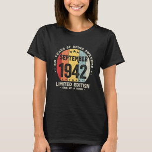 80 Jahre alt September 1942 80. Geburtstag 1 T-Shirt