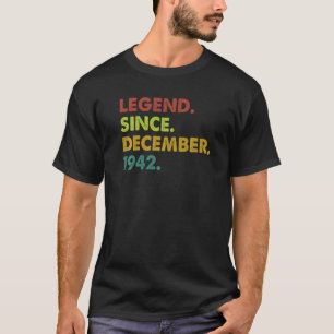 80 Jahre alte Legende seit Dezember 1942 80. Gebur T-Shirt