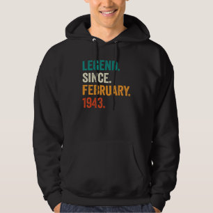 80 Jahre alte Legende seit Februar 1943 80. Tag Hoodie