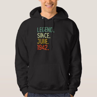 80 Jahre alte Legende seit Juni 1942 80. Geburtsta Hoodie