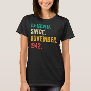 80 Jahre alte Legende seit November 1942 80. Gebur T-Shirt