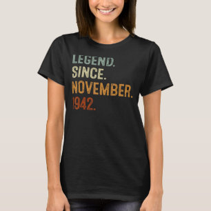 80 Jahre alte Legende seit November 1942 80. Gebur T-Shirt