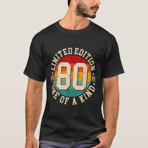 80 Jahre alte Vintage 1946 limitierte Edition 80. T-Shirt
