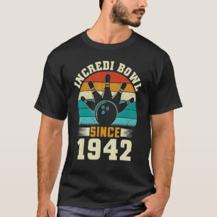 80 Jahre alter Bowler Bowling 1942 80. Geburtstag T-Shirt