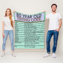 80 Jahre alter Sims Code Funny Birthday Senioren