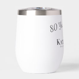 '80 Jahre geliebt!' Personalisiertes 80. Geburtsta