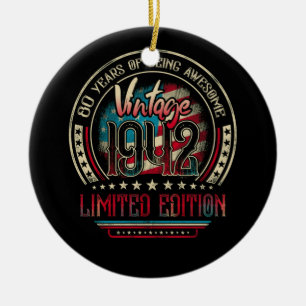80 Jahre Phantastisch 80. Geburtstag Vintag 1942 U Keramik Ornament